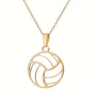 Gold Netball Necklace - 2,3cm Pendant