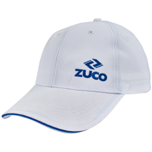 Zuco 6 Panel Polyester Cap - White